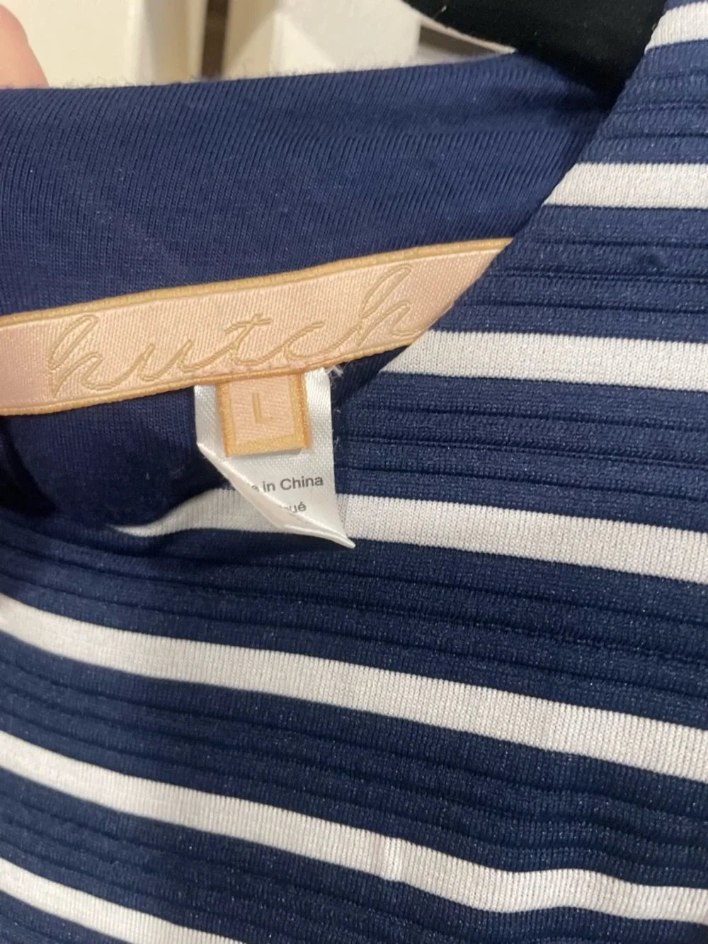 Hutch Women’s Navy and White Striped Tie-Waist Dress - Picture 3 of 8